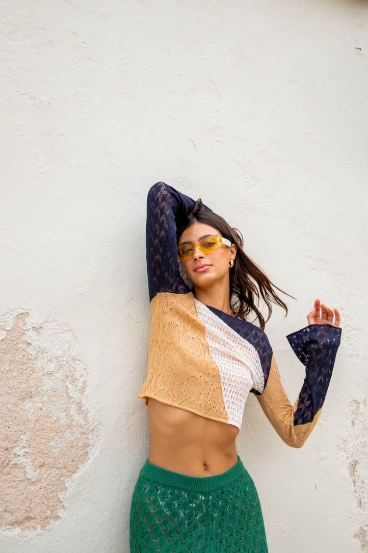 VRG GRL Take The Focus Knit Top // Natural sold by Verge Girl product image thumbnail 5