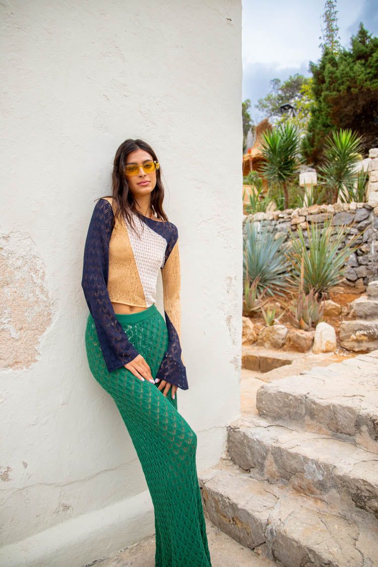 VRG GRL Take The Focus Knit Top // Natural sold by Verge Girl product image thumbnail 4