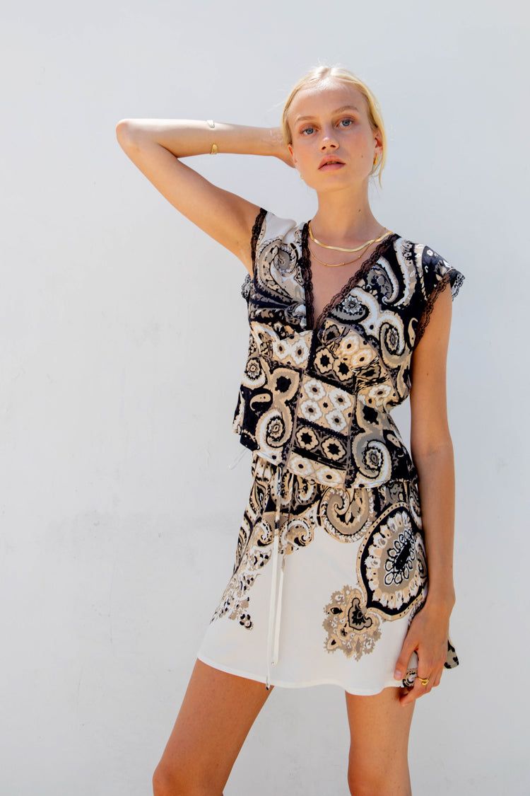 VRG GRL Vintage Lover Tie Back Top // Azalea sold by Verge Girl product image thumbnail 2