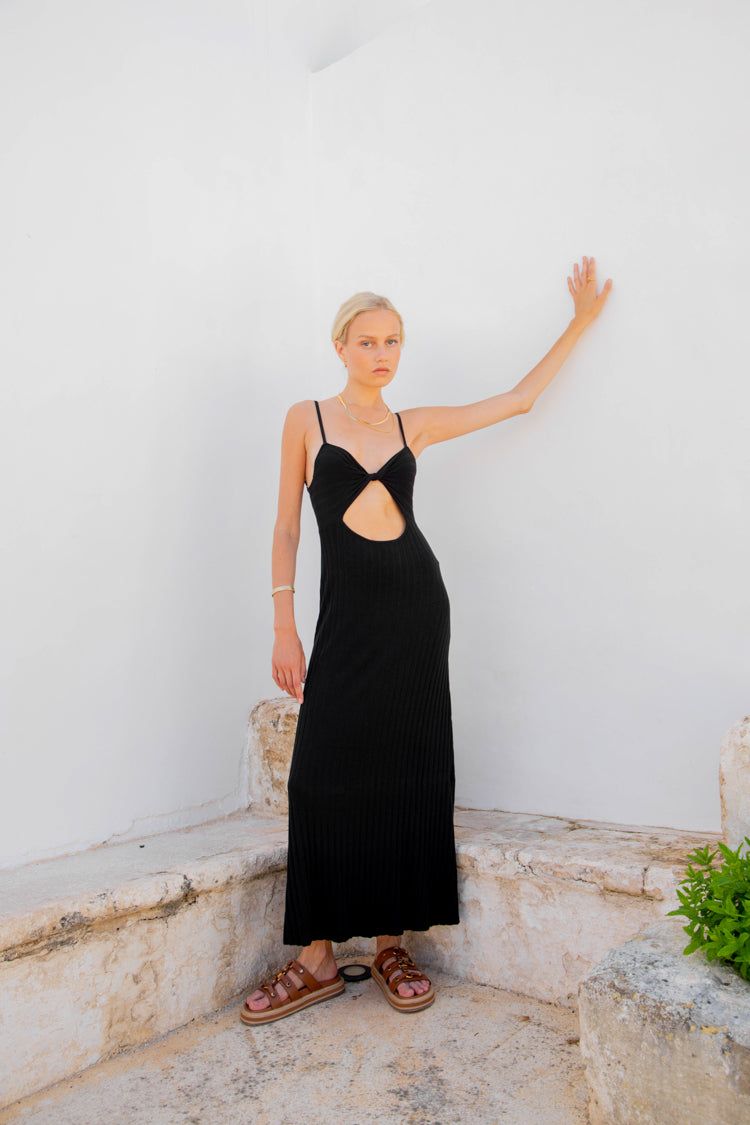VRG GRL Blondie Knit Midi Dress // Black sold by Verge Girl product image thumbnail 5