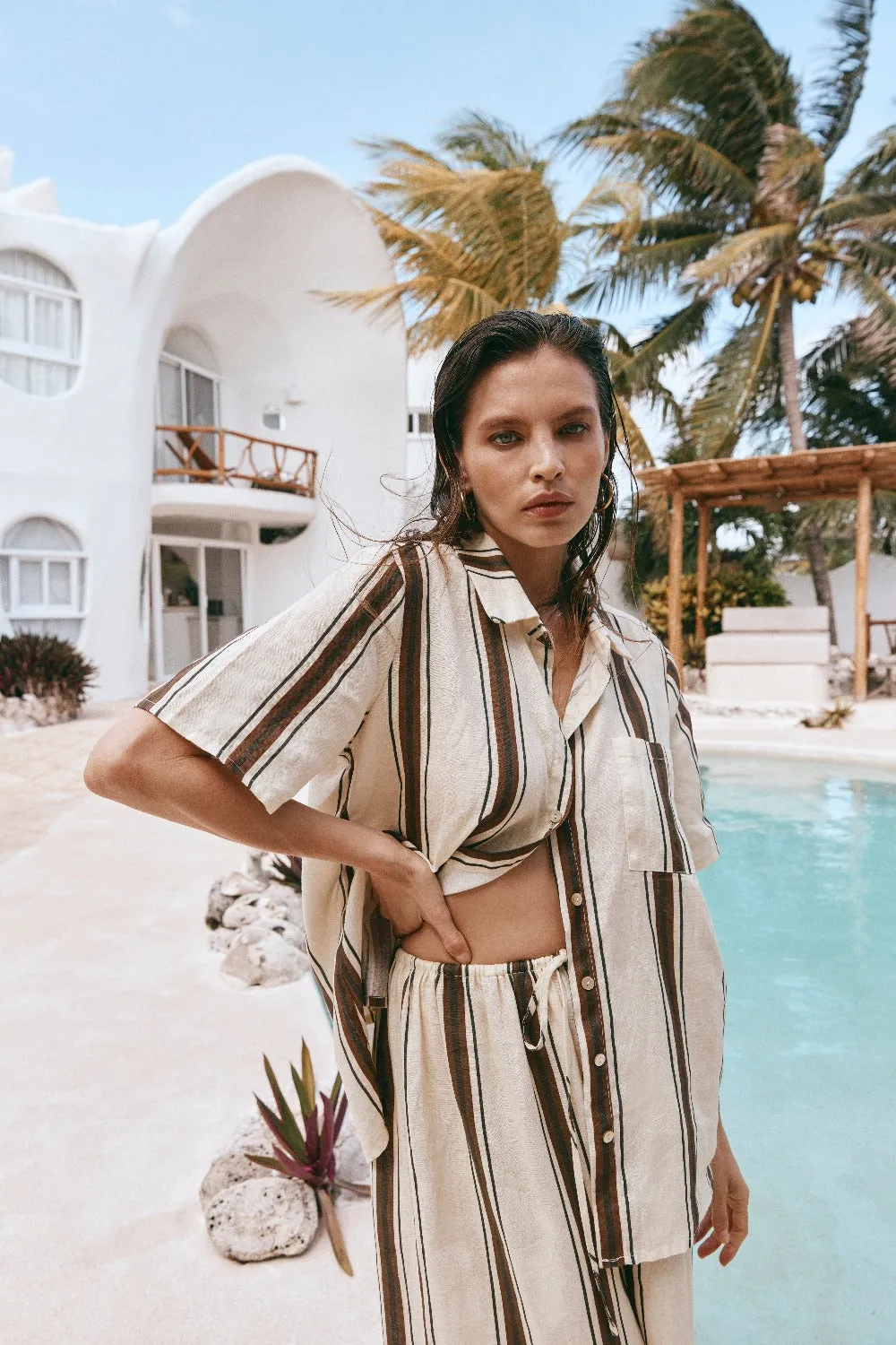 Phoenix Linen Shirt Dune sold by Verge Girl product image thumbnail 4