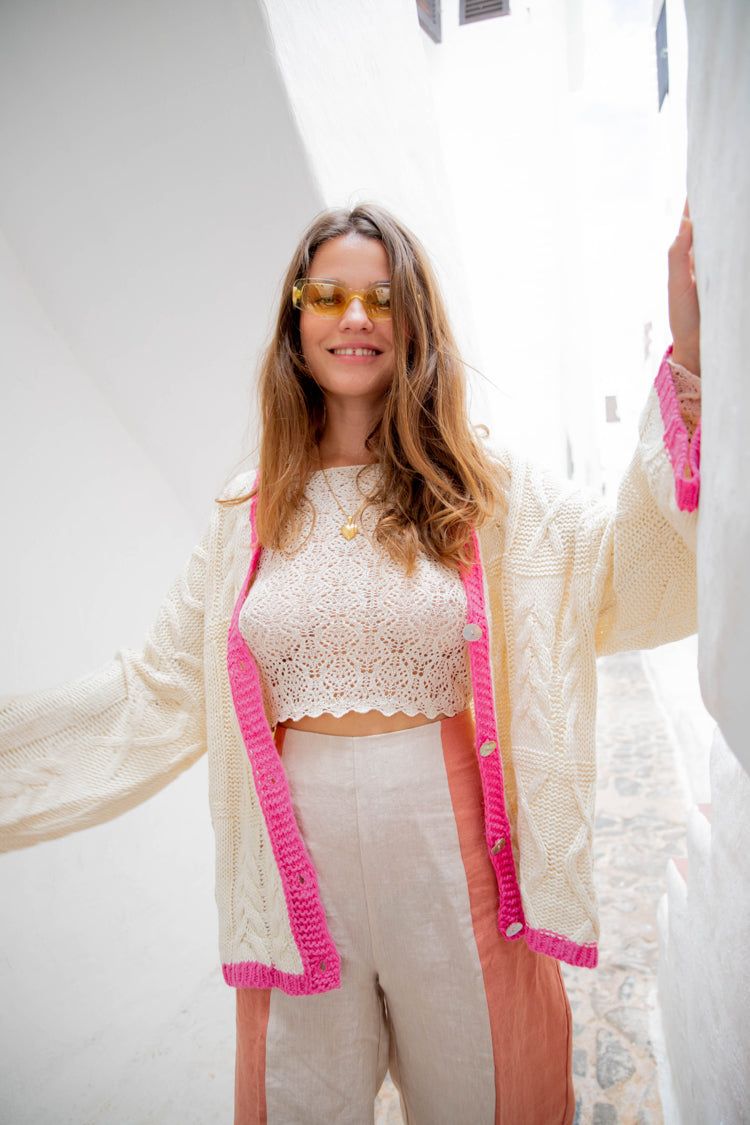 VRG GRL Lola Knit Cardigan // Cream sold by Verge Girl product image thumbnail 6