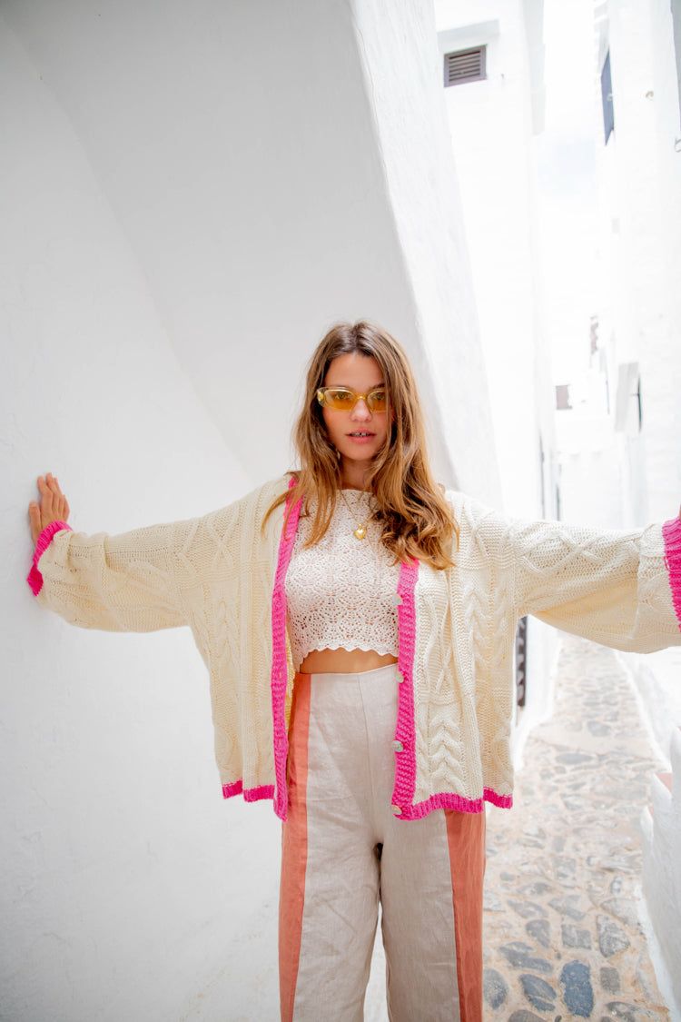 VRG GRL Lola Knit Cardigan // Cream sold by Verge Girl product image thumbnail 3