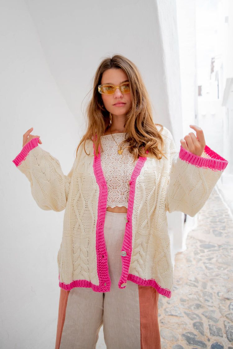 VRG GRL Lola Knit Cardigan // Cream sold by Verge Girl product image thumbnail 2