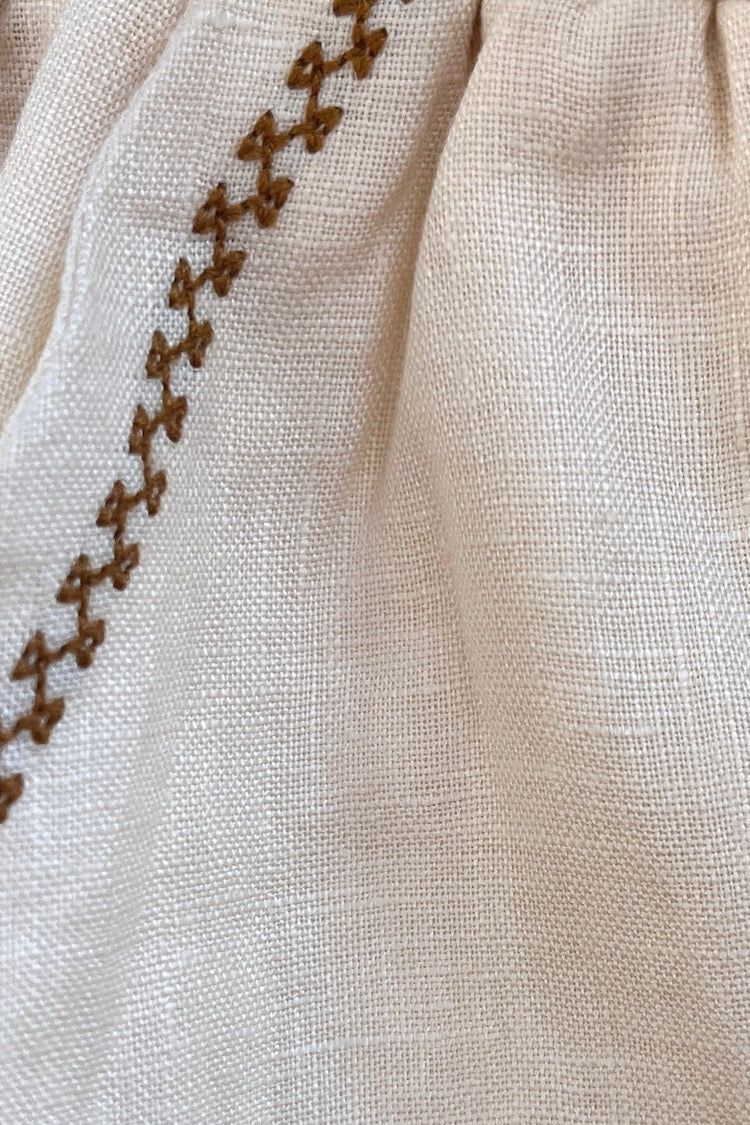 VRG GRL San Marco Linen Mini Skirt // Natural sold by Verge Girl product image thumbnail 8