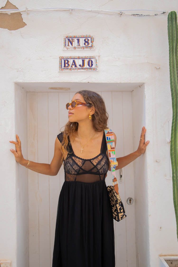 Back To Paris Midi Dress Black sold by Verge Girl product image thumbnail 3