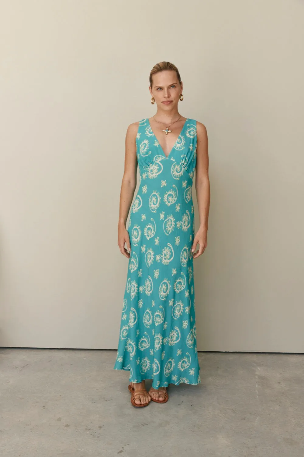 Monette Bias Cut Maxi Dress Grandiflora sold by Verge Girl product image thumbnail 4