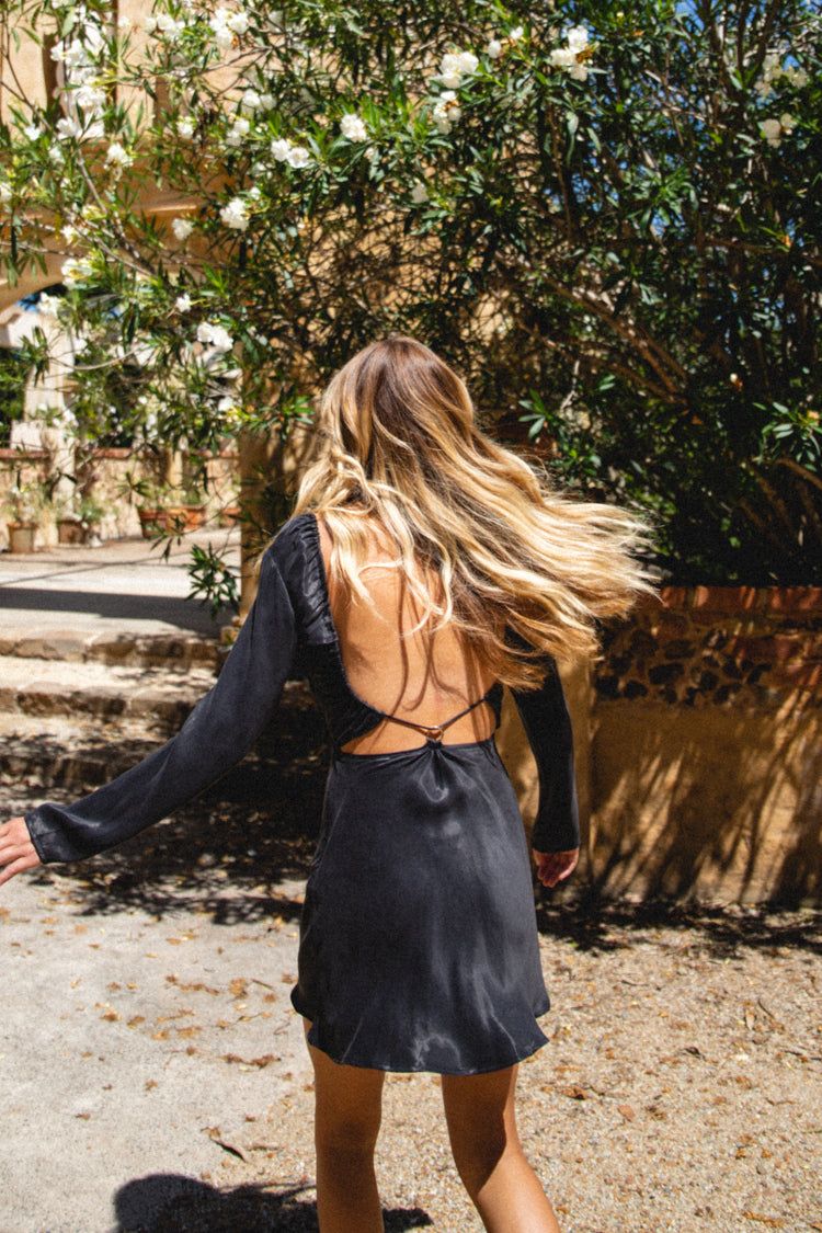 VRG GRL After Dark Bias Cut Mini Dress // Black sold by Verge Girl product image thumbnail 2