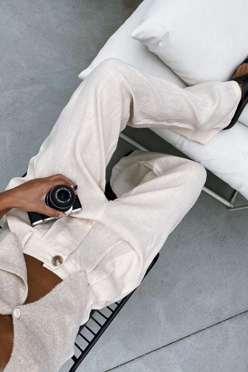 Keeping Cool Linen Pants Natural sold by Verge Girl product image thumbnail 2