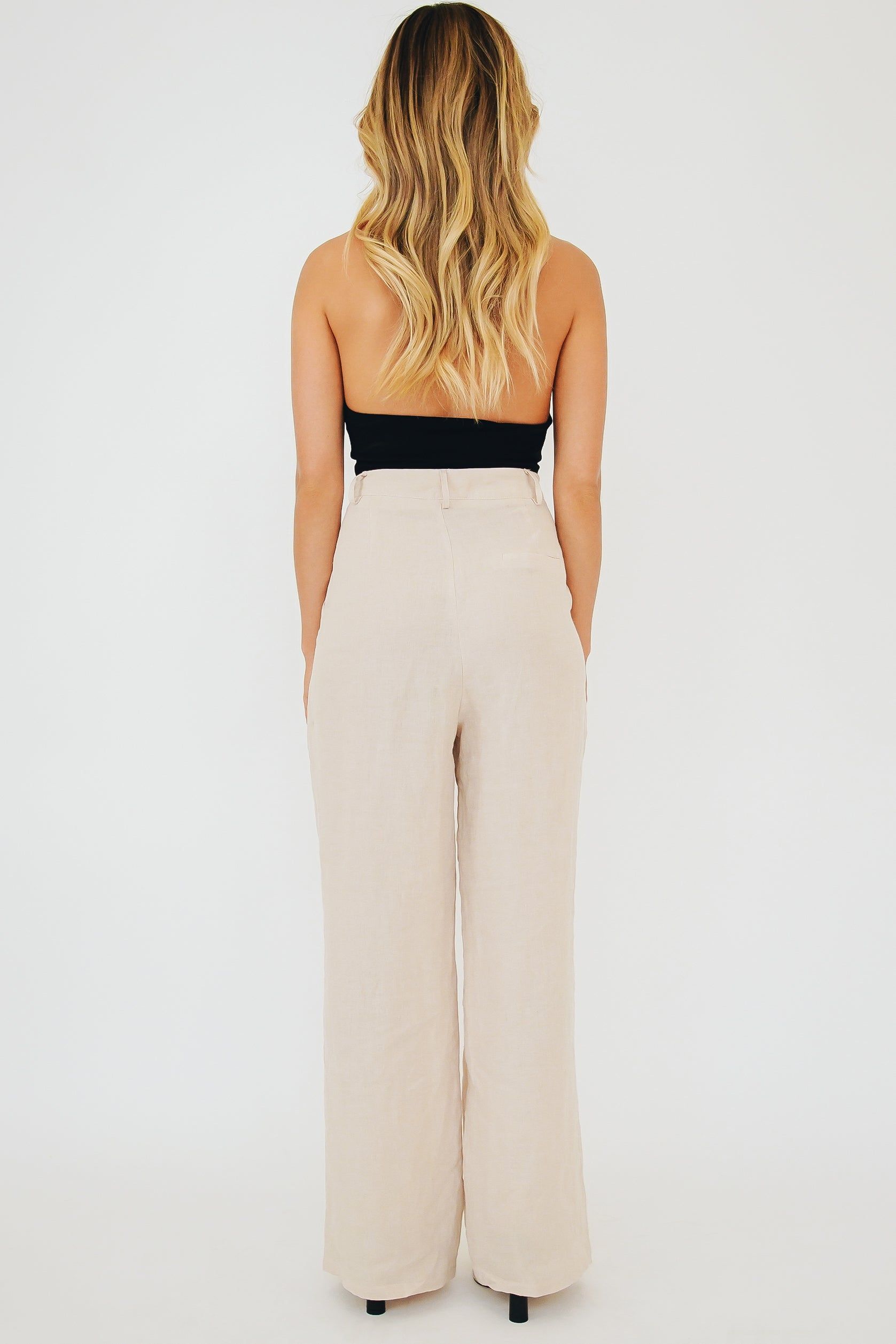 Keeping Cool Linen Pants Natural sold by Verge Girl product image thumbnail 8