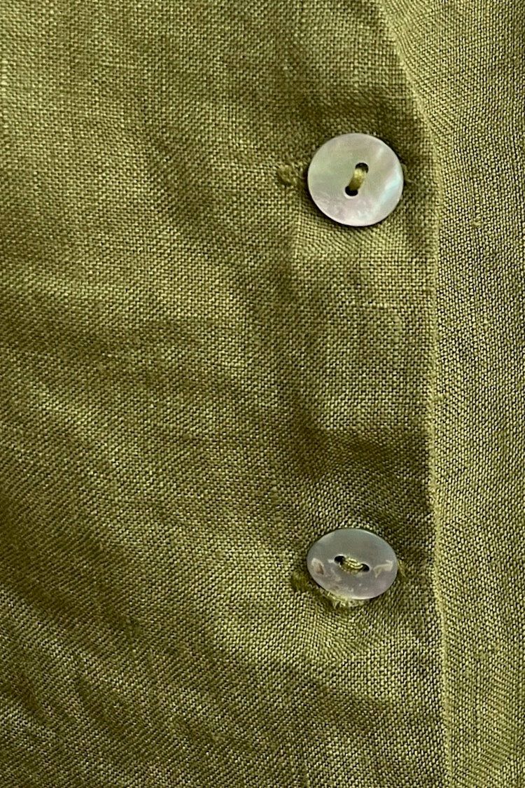 VRG GRL Los Cabos Linen Halter Vest // Olive sold by Verge Girl product image thumbnail 9