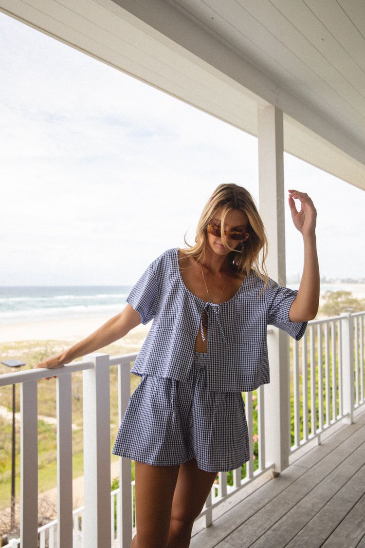 VRG GRL The Sea & I Smock Top // Navy sold by Verge Girl product image thumbnail 5