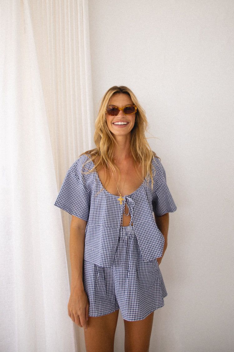 VRG GRL The Sea & I Smock Top // Navy sold by Verge Girl