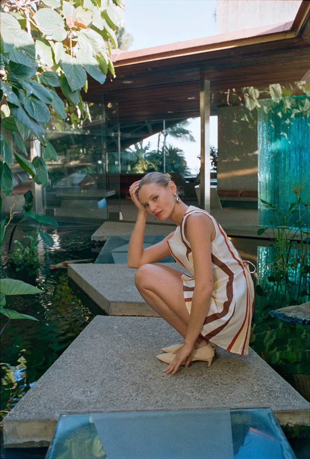 Chloe Linen Mini Dress Ace sold by Verge Girl product image thumbnail 4