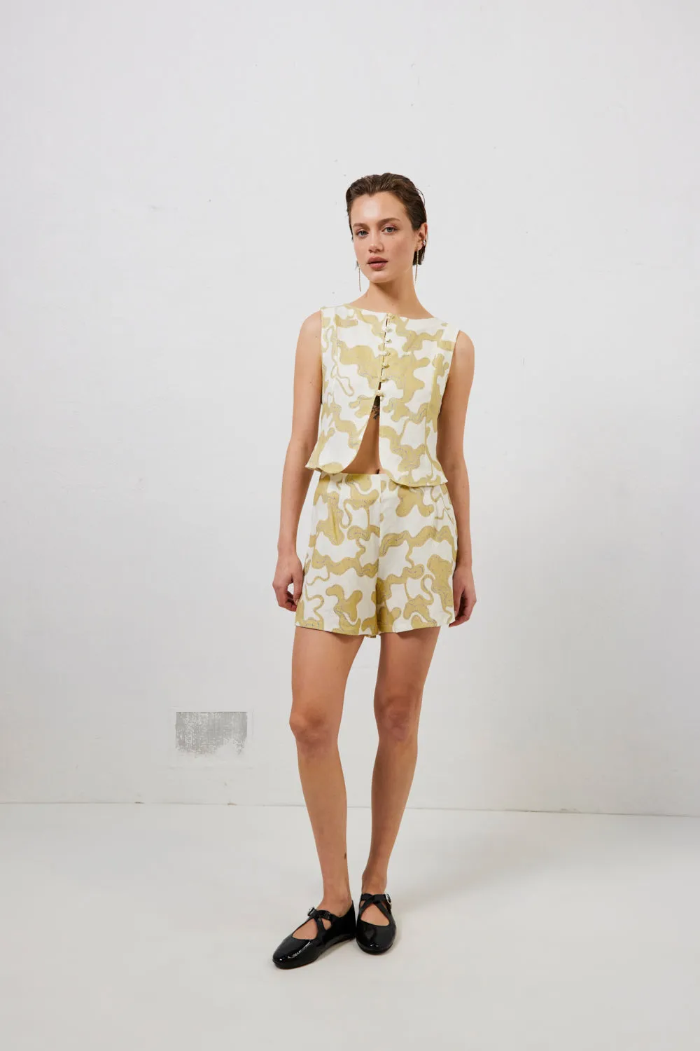 Celeste Linen Top Tropic sold by Verge Girl product image thumbnail 4