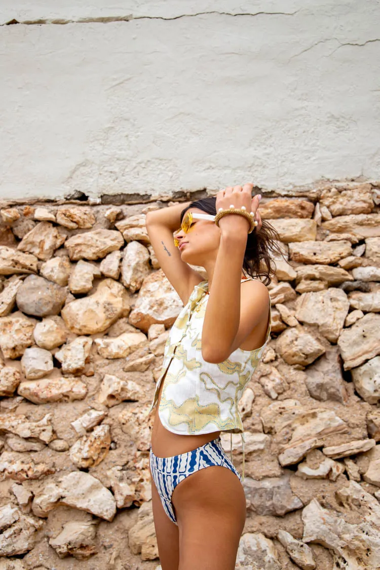 Celeste Linen Top Tropic sold by Verge Girl product image thumbnail 3