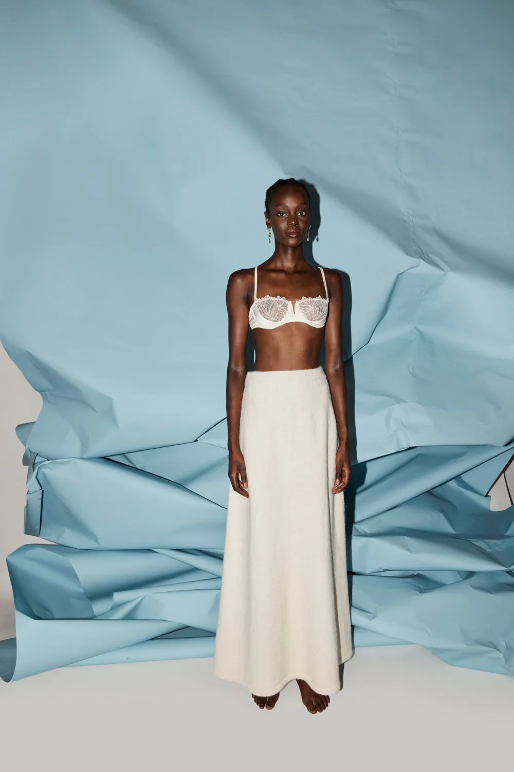 Lya Knit Maxi Skirt Cream sold by Verge Girl product image thumbnail 2