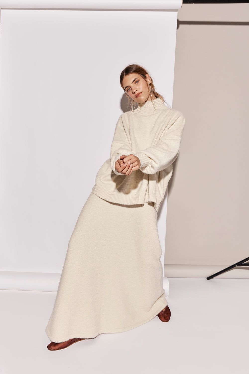 Lya Knit Maxi Skirt Marle sold by Verge Girl product image thumbnail 5