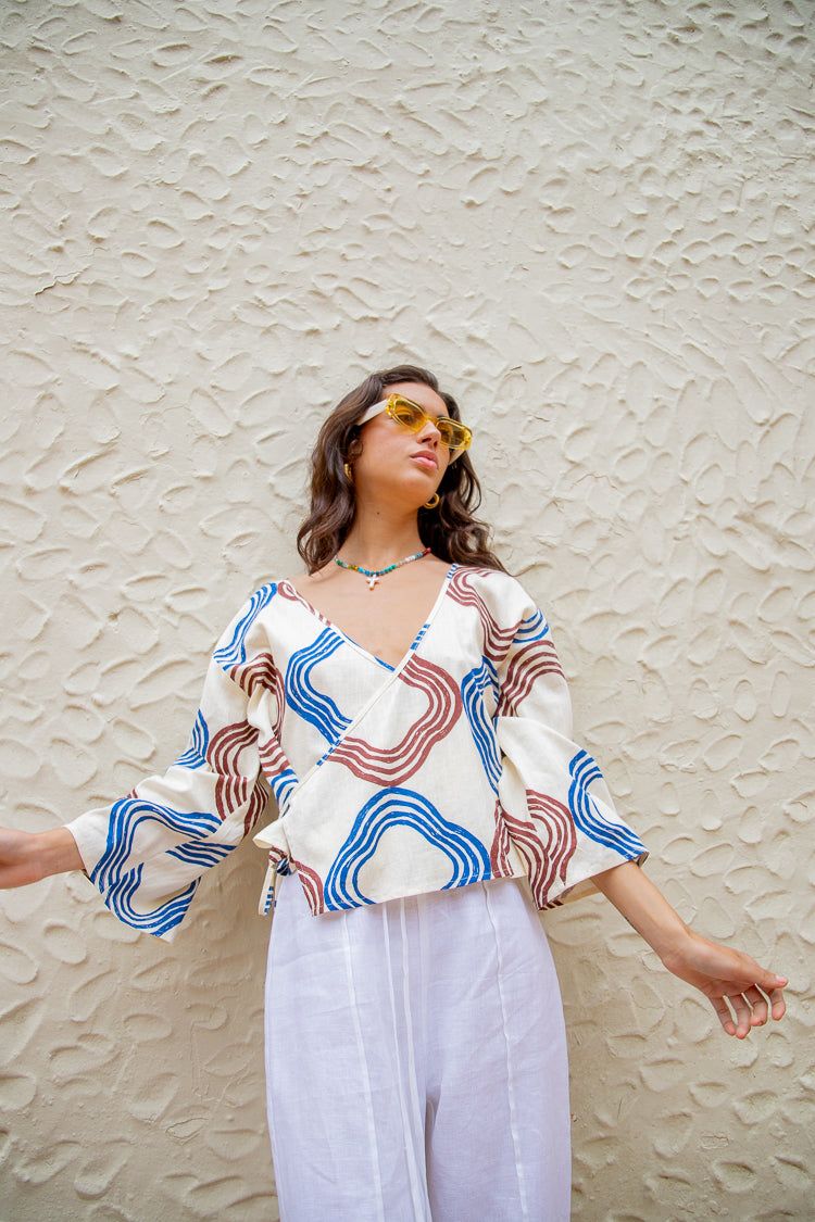 Mariella Tie Front Top Seville sold by Verge Girl product image thumbnail 6