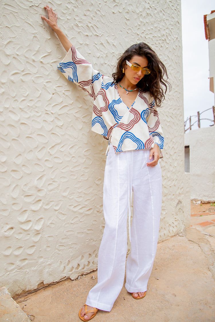 Mariella Tie Front Top Seville sold by Verge Girl product image thumbnail 4