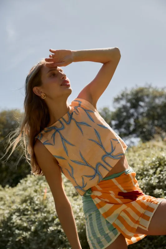 Zeila Linen Top X Emma Rushton made by Verge Girl