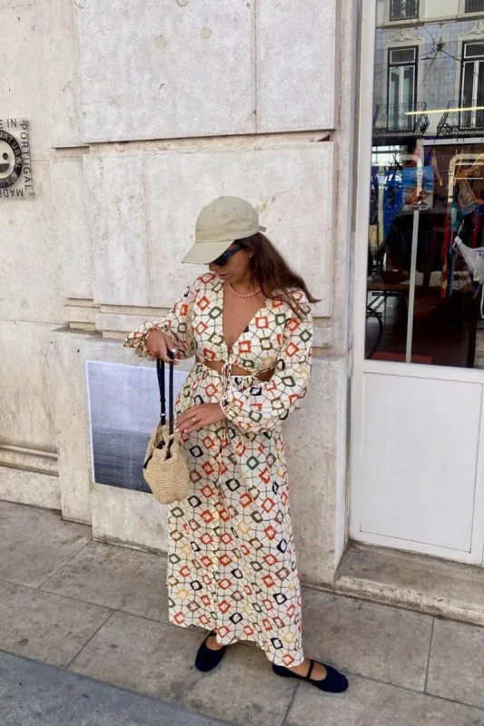VRG GRL When In Rio Maxi Dress // Cream sold by Verge Girl