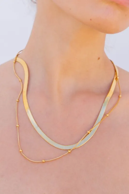 Verona Necklace Gold sold by Verge Girl