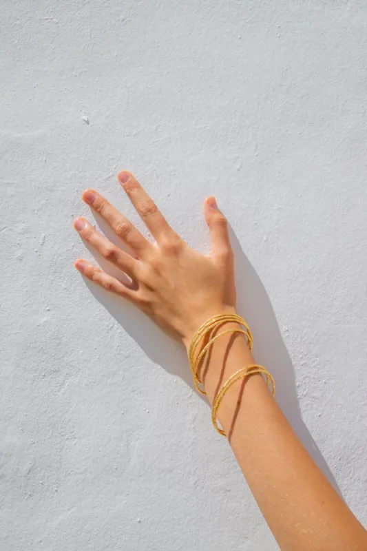 Ishta Bangle Set Gold sold by Verge Girl