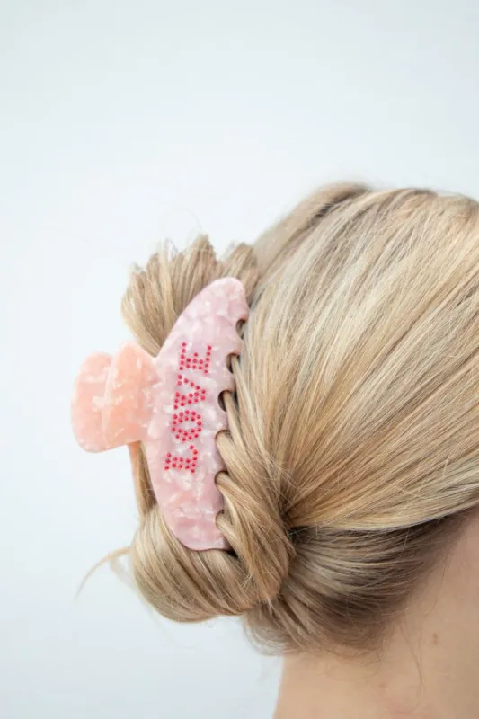 Bella Hair Clip Pink made by Verge Girl