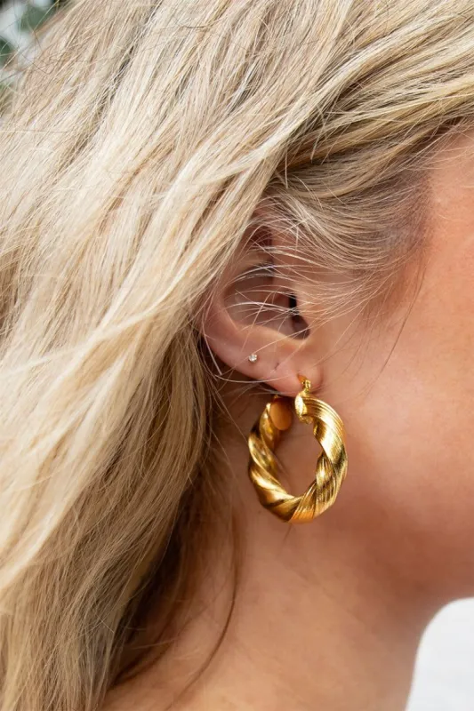 French Art Hoops // Gold sold by Verge Girl