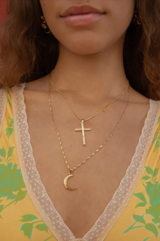 L.A Light Necklace Gold sold by Verge Girl