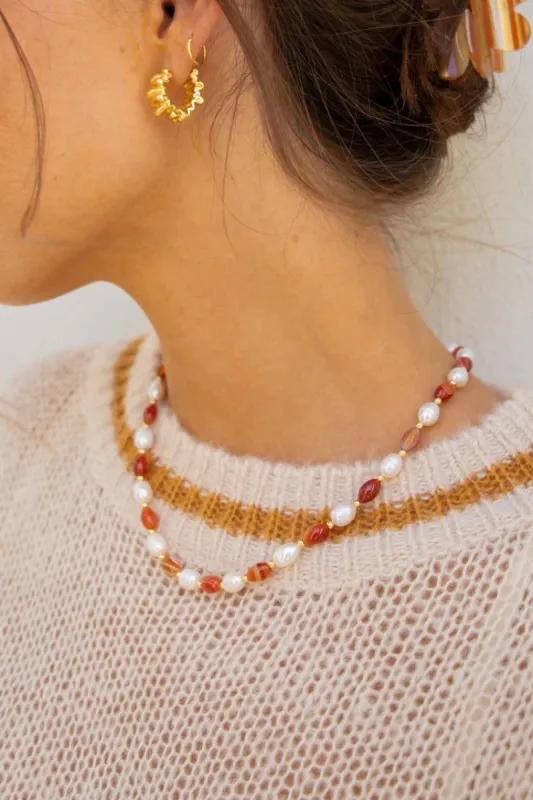 Ocean Eyes Necklace // Rose sold by Verge Girl