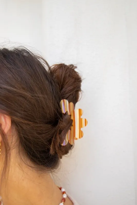 Havana Nights Hair Clip Orange sold by Verge Girl