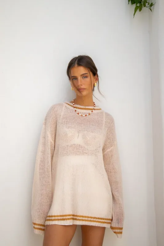 VRG GRL Clementine Knit Jumper // Natural sold by Verge Girl