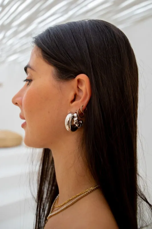 Pablo Twist Hoops // Silver sold by Verge Girl