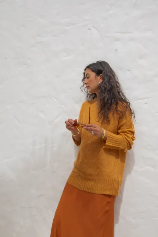 VRG GRL La Quinta Knit Jumper // Tan sold by Verge Girl