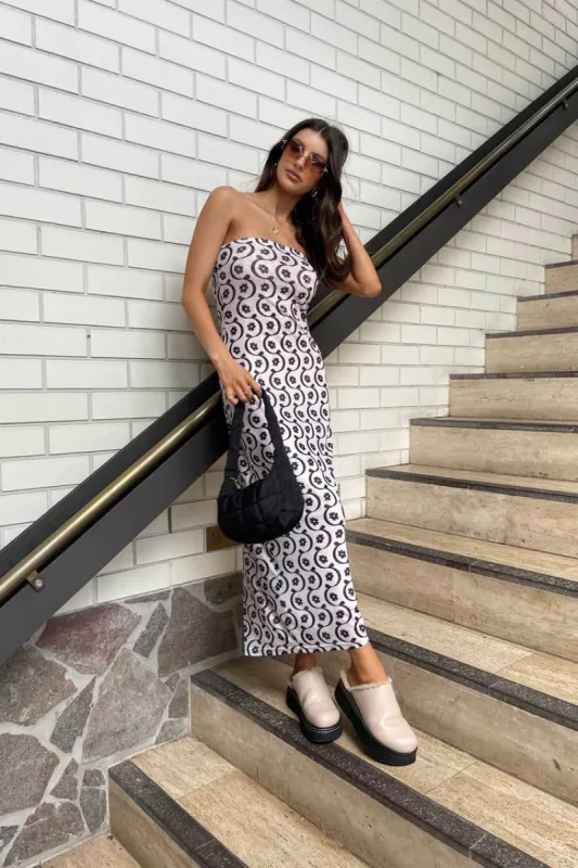 VRG GRL Champs-Elysée Mesh Midi Dress // Floral sold by Verge Girl