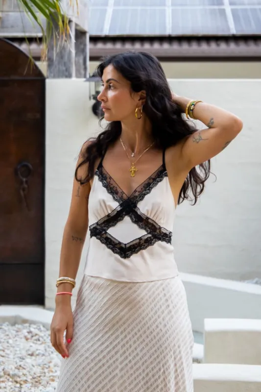 VRG GRL Midnight Talks Cami // Natural sold by Verge Girl