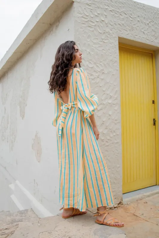 VRG GRL Tularosa Linen Midi Dress // Spritz sold by Verge Girl