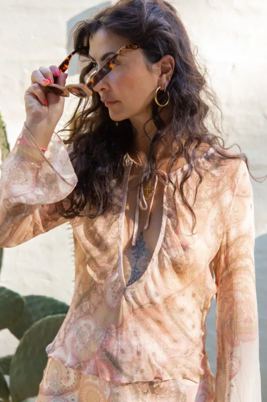 VRG GRL Celebrate Beauty Bias Cut Top // Paisley sold by Verge Girl