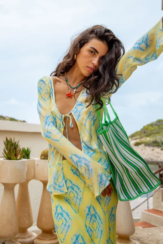 VRG GRL Euphoric Tie Front Top // Solis sold by Verge Girl