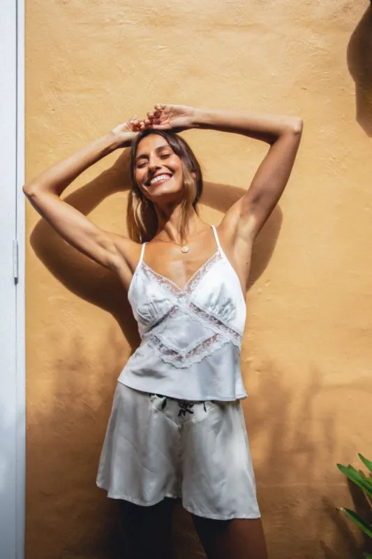 VRG GRL Midnight Talks Cami // White sold by Verge Girl