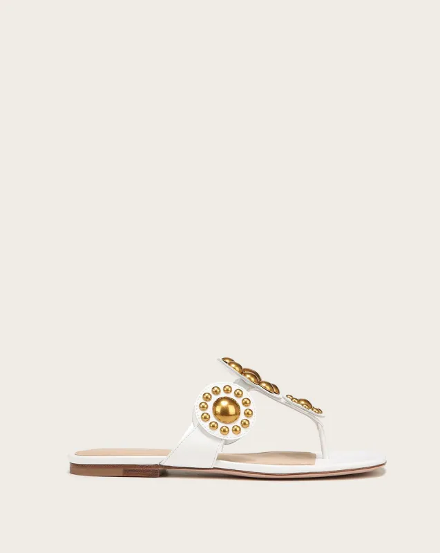 Minari Embellished Flat Sandal sold by Veronica Beard