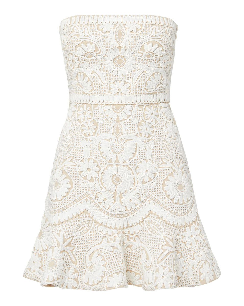 Agata Embroidered Strapless Dress sold by Veronica Beard product image thumbnail 5