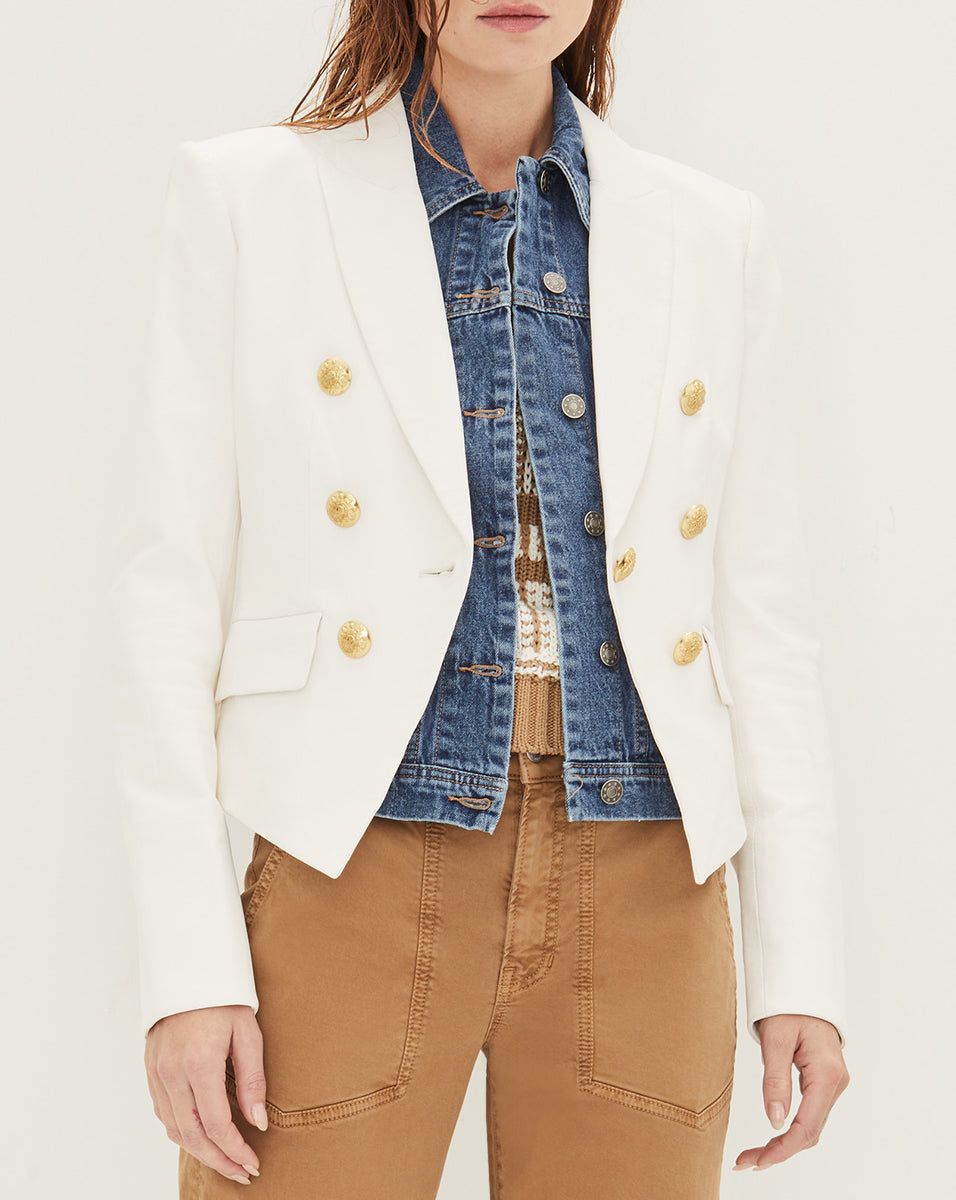 Cooke Leather Dickey Jacket sold by Veronica Beard product image thumbnail 3