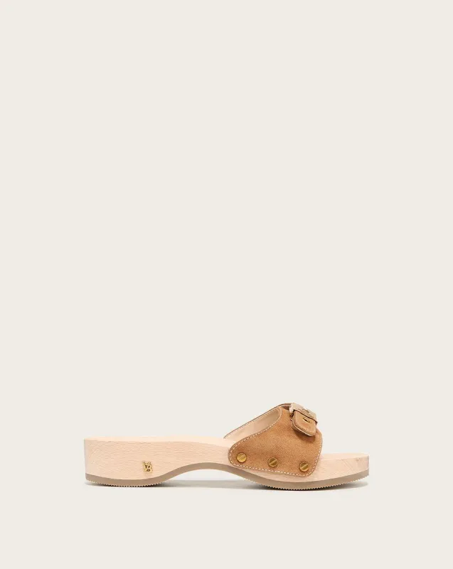 Original Suede Slide Sandal sold by Veronica Beard
