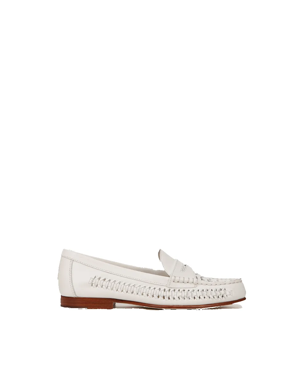 Penny Woven Leather Loafer sold by Veronica Beard product image thumbnail 5