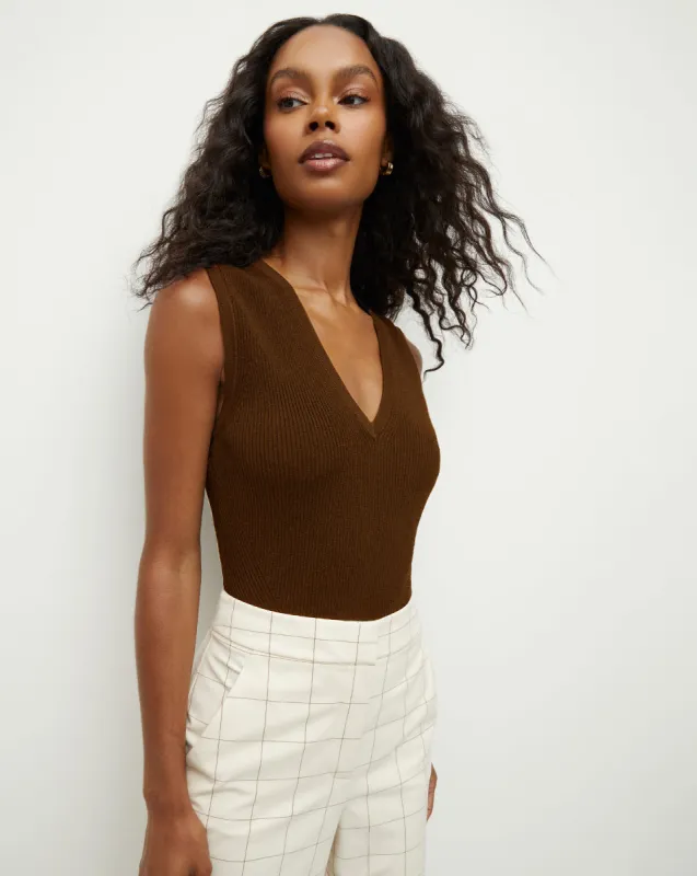 Sid Knit Tank Top sold by Veronica Beard