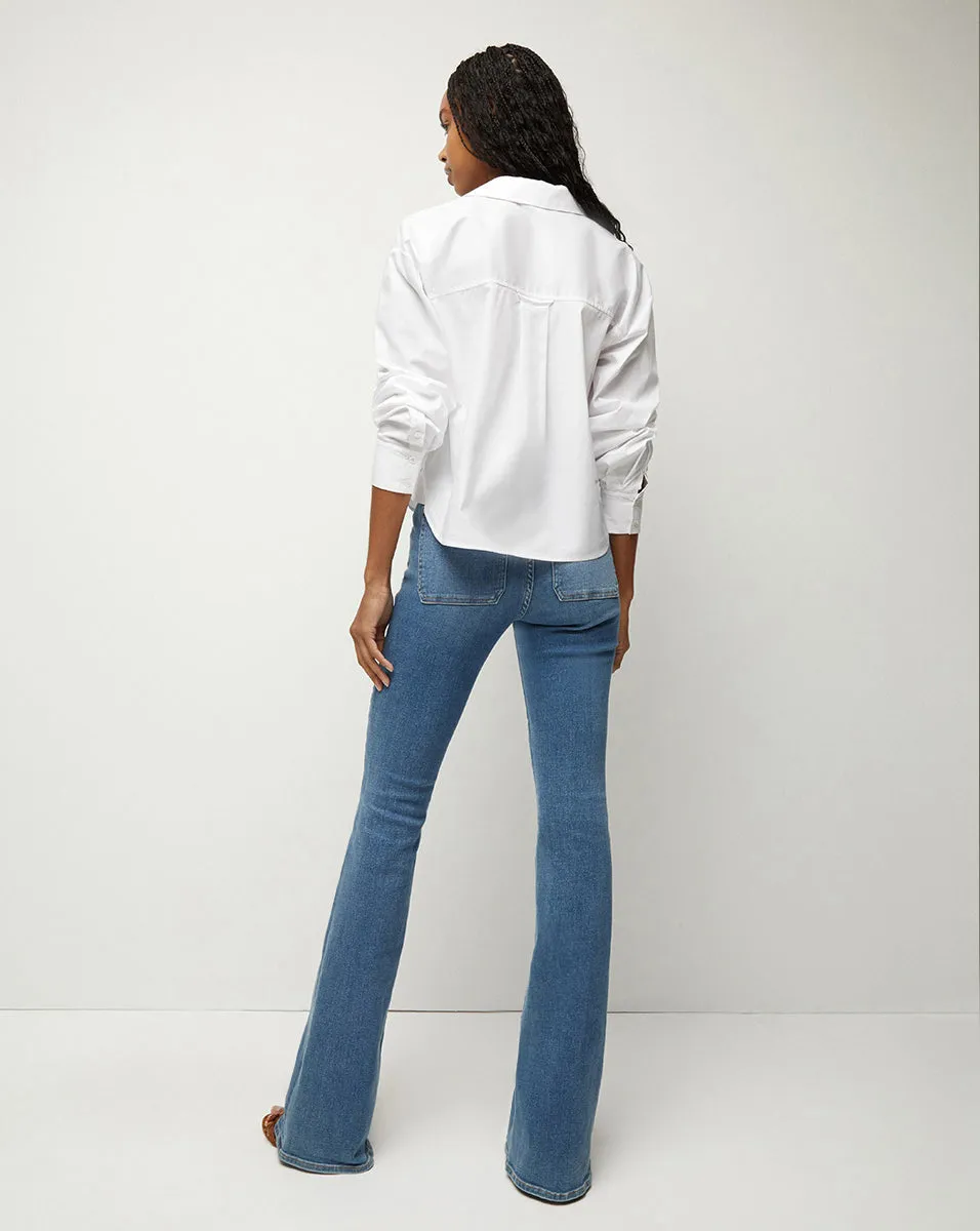 Beverly Skinny-Flare Jean | Patch Pockets sold by Veronica Beard product image thumbnail 4