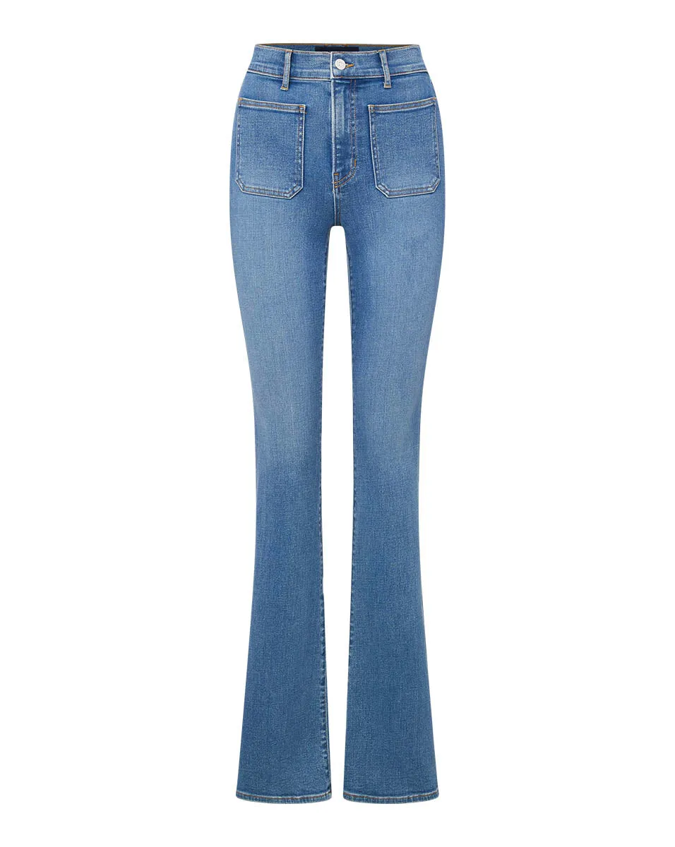 Beverly Skinny-Flare Jean | Patch Pockets sold by Veronica Beard product image thumbnail 5